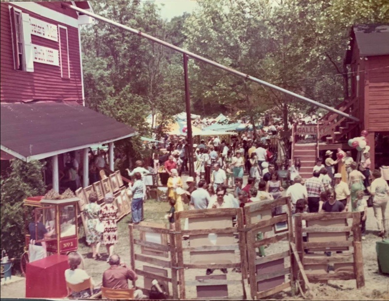 late 1970s shows the fairs expansion across the field